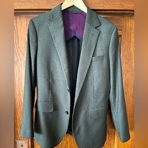 38R Slim Bonobos Italian Stretch Wool Flannel Suit Jacket